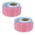 GARIOUANS 2 Rolls Thermal Paper Self-Adhesive Label Stickers 2 Rolls Pink Sturdy Thermal Printer Labels for Warehouses and Retail Environments with High Precision Printing and Powerful