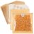 Garneck 200 Pcs Small Bread Bags 19x18cm Kraft Paper with Window