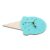 Garneck Nordic Style Ice Cream Shaped Wall Clock with Silent Mechanism and Accurate Time Display, Green Wooden Decorative Hanging Clock for Room or Playroom Wall Decor