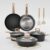 Garvee 14 Pcs Pots and Pans Set Nonstick Cookware Set Ceramic Induction Kitchen Cooking Set