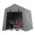Garvee 6 ft x6 ft Outdoor Portable Storage Shed, Waterproof & UV-Resistant Garage Shelter with 2 Roll-Up Zipper Doors, Anti-Snow Carport Tent for Motorcycle, Bike, and Outdoor Equipment, Gray