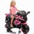 Garvee 6V Kids Electric Ride On Motorcycle – Battery Powered Toy with Training Wheels, LED Headlight, Realistic Sounds & Music, Non-Slip Tires, Outdoor Bike for Boys & Girls Ages 3-6, Light Pink