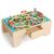 Garvee 84Piece Wooden Train Table w/Tracks and Drawer