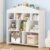 GarveeHome Kids Toy Storage Organizer 40.7 in Width Dollhouse Nursery Bookshelf with 9 Storage Cubbies Classroom Wooden Display Bookcase Toddler Toy Chest for Playroom