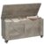 GarveeHome Storage Chest, Storage Trunk with 4 Wheels, 39.4 in Wooden Storage Bench with 2 Safety Hinges, Blanket Chest, Entryway Bench with Storage, Supports 350 LBS, for Living Room,Gray