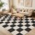 Garvee Modern Rug 5×7 Area Rugs for Living Room Washable Rugs, Black