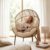 Garvee Outdoor Wicker Egg Chair with Extra-Soft Pillow and Thick Cushion
