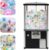 Gashapon Machine – Capsule Vending Toy with Candy Dispenser for Fun Home Play, Includes Gumballs and Prizes for Kids Black