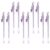 GATHINESS 10 Pcs Creative Lavender Gel Pen with Free-flowing Ink and Smooth Writing for Hand-made Cards and Diaries, Delicate Plastic Pendant Gel Pen for Students and