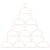 GATHINESS 10pcs Semi-Circular Metal Hanger Rose Gold Iron Half Garment Rack
