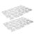 GATHINESS 2pcs Carbon Steel Embossing Cutting Dies for Scrapbooking and New Year Crafts, Silver Metal Die Cuts with Advanced Etching Technology, Easy for Beginners DIY Crafting Tools