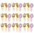 GATHINESS 30pcs Easter Bunny Paper Clips Party Favors Cute Bunny Egg Carrot Shaped PVC and Metal Paperclips with Reliable Gripping Power for Classroom and Office Organization