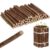 GATHINESS 50 Pcs Unfinished Wooden Sticks for Crafts, Natural Style Log Branches with Clean Smooth Cuts, 10cm Long and 0.5cm Diameter, for Birdhouses and Christmas Trees Decoration