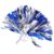 GATHINESS Blue and Silver Pom Poms for Adults with Vibrant Colors and Soft Comfortable Pe Material for Performance and Party Cheering Accessories
