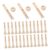 Gatuida Small Wooden Clothespins for Crafts 110mm Round Rustic Country Wood Pegs with Smooth Grain Surfaces Easy to Use for Painting and Creative Projects