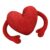 Gazaar Red Heart Pillow, Soft Plush Heart Shaped Cushion for Living Room