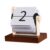 Gcljlmy Desk Calendar Desktop Ornament Stable Creative Vintage Sturdy Flip Calendar for Shop Home School Countertop