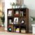 GDFStudio 3×3 Cube Bookcase Flip Doors 9 Compartment Cabinet 15mm Board Wooden Sturdy Wood Cube Bookcase for Living Rooms, Outlasting Standard Fabric Storage Units, Walnut