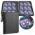 GEAoffice 9 Pockets Top Loader Binder Holds 324 Cards, Zip Closure, Black