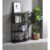 Geelife Nypho Black Finish Bookshelf, Metal, Synthetic Wood