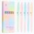 GeeRic Gel Ink Pens 5 PCS 0.5mm Smooth Writing Fine Point Pens for School, Office, Journaling, Note-Taking, Planning and Daily Writing (5 Pcs Gradient-Black Ink)