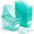 Geetery 24 Pcs Book Bin for Classroom with Labels Stackable Plastic Organizing Bins 11.5 x 5.4 x 7.5 in Book Holders Storage Bins Box Baskets for Classroom Library Home (Blue-Green)