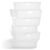 Geetery 6 Pack Classroom Storage Baskets with Handle 14”x10” Paper Tray Holds A4 Turn in Trays Plastic Paper Baskets Desk Organizer Bin for Classroom, Library, Office, Home (Clear)