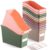 Geetery 6 Pcs Book Bin for Classroom with Labels Stackable Plastic Organizing Bins 11.5 x 5.4 x 7.5 in Book Holders Storage Bins Box Baskets for Classroom Library Home (Terrazzo Color)