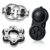 Gejoy 3 Pcs Fidget Toys Adult Set – Controller Fidget Pad, Bike Chain & Flippy Chain, Silent Sensory Stress Relief Toys for ADHD Add OCD Anxiety, Office Work Study for Teens Adults(Black)