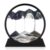 GEKETY Moving Sand Art Picture – Round Glass 3D Deep Sea Sandscape – 3D Quicksand Painting Decor – Relaxing Home Decoration Desk Figurine for Office, Home, Desk, Mantle, Bookshelf – (Black, 12 in)