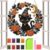Gem Painting 2D Cat Ghost Paint Acrylic Sparkling Decor Pearl Art Kits