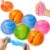 Gemscream 6 Pack Fidget Stress Balls for Adult Slow Rising Squeeze Ice Cube Gradient Flowing Silent Sensory Stress Balls for Anxiety Relief Party Favor Goodie Prizes (2.4 Inches)