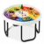 Gemscream Sensory Tray Durable Play Tuff Tray with Adjustable Height Stand for Kids Toddlers Indoor Outdoor for Sand Water Block Pasta Rainbow Rice Christmas Novelty Gifts(White,Medium)