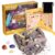 Gemstone Dig Kit, 16 Real Gem Stones and Crystals Excavation Kit, STEM Educational Toys Science Kit for Kids 5-7 8-12, Gem Digging Kit Rock Collection Stocking Stuffers Gifts for Boys Girls