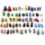 Gencokok Mini 3D Printed Animals, 60 Piece Articulated Fidget Toy Set