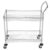 Generic 2 Tier Wire Utility Cart with Wheels 550 LBS Capacity for