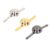 Generic 300 Pcs Mini Brads for DIY Craft Projects, Strong and Durable Brass Fasteners in Silver, Gold and Silver Grey, Ideal for Scrapbooking, Photo Albums and Children’s Arts