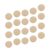 Generic 50 Pcs 36mm Round Wood Disc, Thick Solid Wooden Circles for DIY Painting and Craft Making, Beige Wood Pieces Suitable for Jewelry and Decorative Art Projects