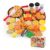 Generic 56Pcs Colorful Food Toy Educational Simulation Kitchen Playset for Toddlers and Kids Durable ABS Plastic