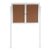 Generic Bulletin Board with Lockable Door 47x35in / 35x24in Information