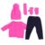 Generic Doll Clothes Set for 18-Inch Baby Doll, Cute Sweater Pants Hats Scarf Gloves Accessories, for Little Girls (Q18-788 Rose Red Sweater 43cm Shafu )