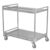 Generic Foldable Workbench 2 Shelf Metal Rolling Storage Cart 660lbs