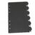 Generic Loose Leaf Index Dividers, Stylish 4 Sets with Colorful Fruit Tabs, Ideal for Planners and Students, A6 Size PP Plastic (Black)