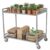Generic Metal Rolling Storage Cart 2 Shelf 660lbs Foldable Workbench