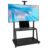 Generic Mobile TV Stand with Wheels & Laptop Shelf for 50 to 200 Inch Screens Swivel TV Shelf Max Load Up to 660-Pound Height Adjustable
