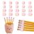 Generic Numbered Pencil Toppers for Teachers-20PCS Pink
