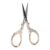 Generic Sewing Scissors Stainless Steel Mini Shears for Embroidery and Crafts Suitable for Students 1pc (golden + scissors)