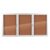 Generic Weatherproof Enclosed Bulletin Board Aluminum Frame Wall Mounted