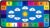Genki Blue Classroom Rug, ABC & Numbers Educational Carpet, 6’6″x12′