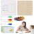 Geo Board Set – Wooden Geoboard for – Wooden Geoboards with Rubber Bands, Educational Toy Gift for Boys and Girls